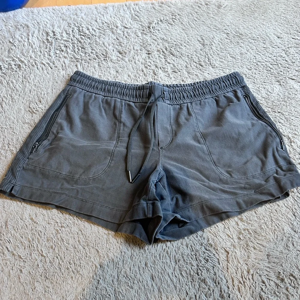Athleta Gray Drawstring Active Shorts - Picture 9 of 9